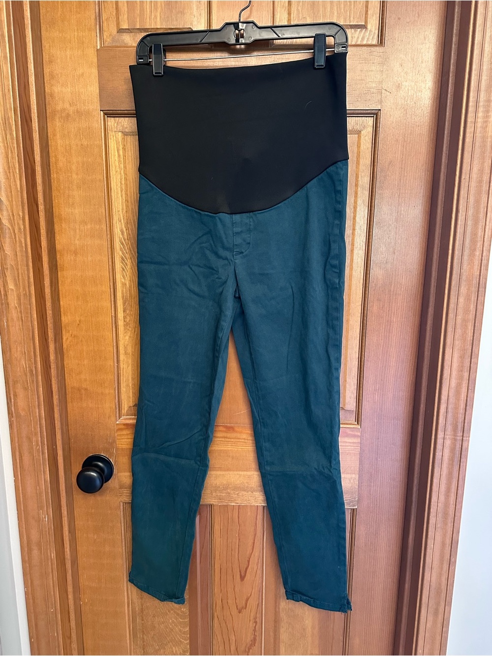 Lila Ryan Teal Maternity Skinny Pants Size 6